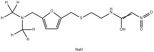 DEMETHYLAMINORANITIDINE-D6ACETAMIDESODIUM分子式结构图