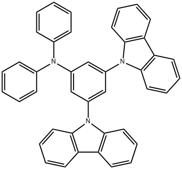 3,5-di(9H-carbazol-9-yl)-N,N-diphenylaniline(DCPDA)分子式结构图