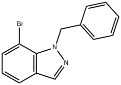 1-苄基-7-溴-1H-吲唑分子式结构图