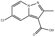 5-氯-2-甲基吡唑并[1,5-A]吡啶-3-羧酸分子式结构图