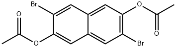 3,7-二溴萘-2,6-二基二乙酸酯分子式结构图