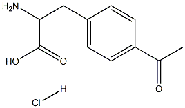 3-(4-ACETYLPHENYL)-2-AMINOPROPANOIC ACID HYDROCHLORIDE分子式结构图