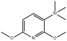 2,6-二甲氧基-3-(三甲基甲硅烷基)吡啶分子式结构图