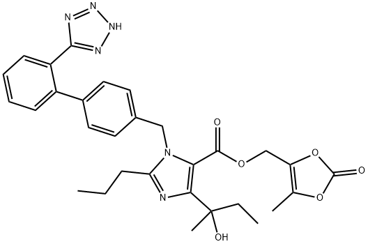 奥美沙坦酯甲基乙基类似物分子式结构图