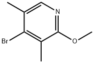 4-溴-2-甲氧基-3,5-二甲基吡啶分子式结构图