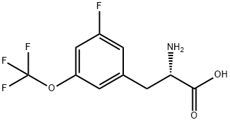 3-氟-5-三氟甲氧基-DL-苯基丙氨酸分子式结构图