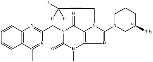 利格列汀-D3分子式结构图