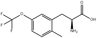 2-甲基-5-三氟甲氧基-DL-苯基丙氨酸分子式结构图