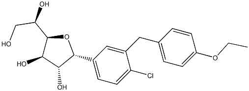 达格列净杂质B分子式结构图