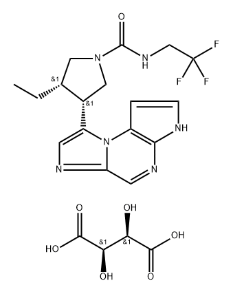 酒石酸乌帕替尼四水合物(ABT-494)分子式结构图