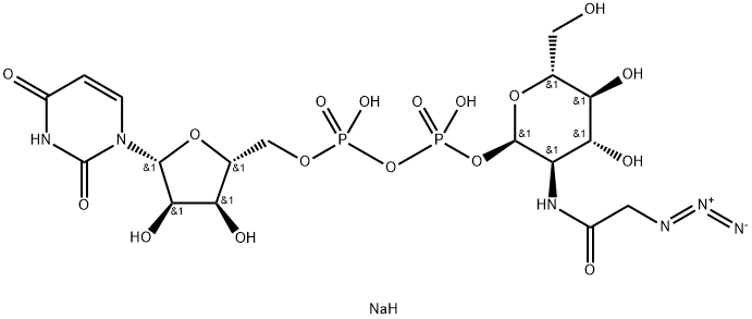 UDP-GLCNAZ.2NA分子式结构图