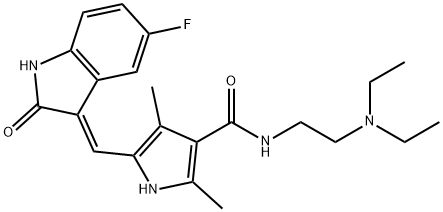 (E)-舒尼替尼分子式结构图