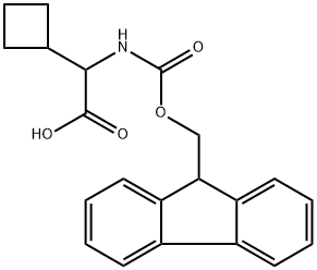 a-(Fmoc-amino)-cyclobutaneacetic acid分子式结构图