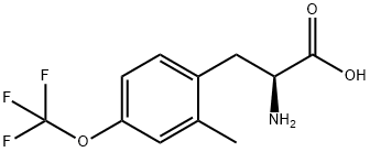 2-甲基-4-三氟甲氧基-DL-苯基丙氨酸分子式结构图