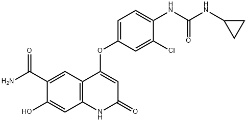 DEMETHYL LENVATINIB QUINOLONE分子式结构图