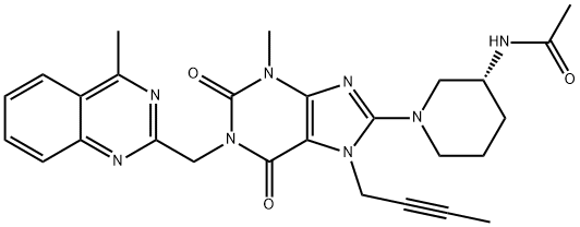 利格列汀N-乙酰杂质分子式结构图