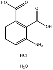 3-氨基邻苯二甲酸盐酸盐二水合物分子式结构图