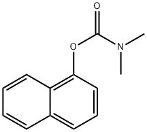 1-Naphthyl N,N-dimethylcarbamate分子式结构图