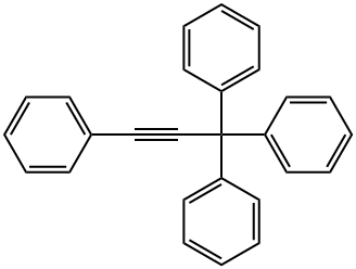 1,1',1'',1'''-(1-Propyn-1-yl-3-ylidyne)tetrakisbenzene分子式结构图