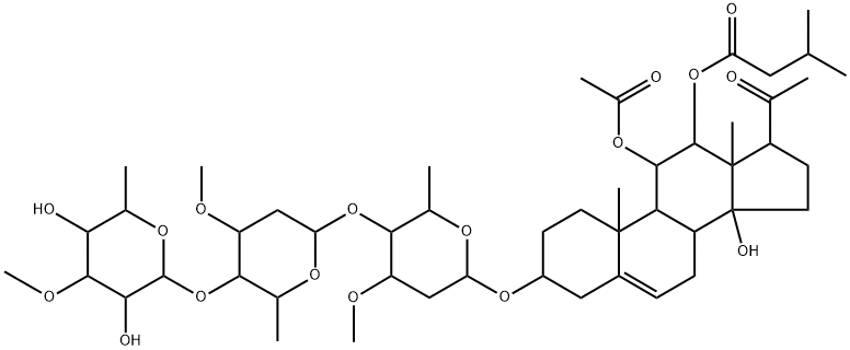 苦绳甙 AA1分子式结构图