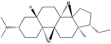 N,N-Dimethyl-5α-pregnan-3β-amine分子式结构图