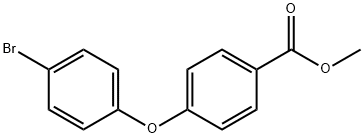 4-(4-溴-苯氧基)-苯甲酸甲酯分子式结构图