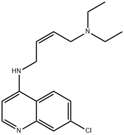 7-Chloro-N-[(Z)-4-(diethylamino)-2-butenyl]-4-quinolinamine分子式结构图