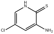 3-氨基-5-氯-2(1H)-吡啶硫酮分子式结构图