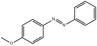 (E)-1-(4-甲氧基苯基)-2-苯基二氮烯分子式结构图