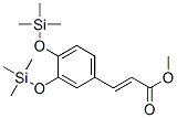 3-[3,4-Bis(trimethylsilyloxy)phenyl]propenoic acid methyl ester分子式结构图