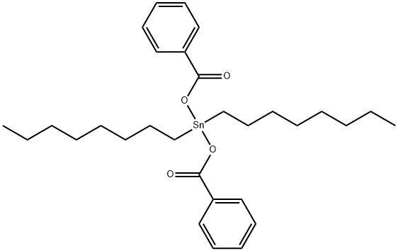 Dioctyltin(IV)dibenzoate分子式结构图