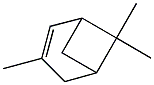 (-)-3,6,6-Trimethylbicyclo[3.1.1]hept-2-ene分子式结构图