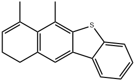 9,10-Dihydro-6,7-dimethylbenzo[b]naphtho[2,3-d]thiophene分子式结构图