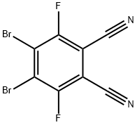 4,5-二溴-3,6-二氟邻苯二甲腈分子式结构图