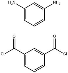 间苯二甲酰氯与间苯二甲酰胺的聚合物分子式结构图