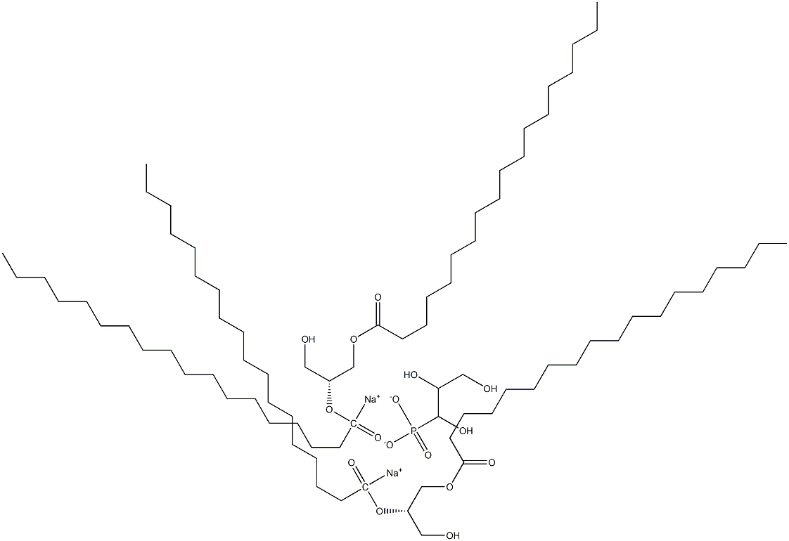 二硬脂酰磷脂酰甘油 钠盐分子式结构图