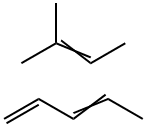 1,3-戊二烯与2-甲基-2-丁烯的聚合物分子式结构图