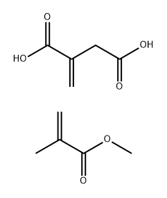 甲基丙烯酸甲酯、衣康酸的聚合物分子式结构图