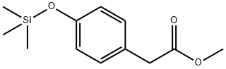 4-(Trimethylsiloxy)phenylacetic acid methyl ester分子式结构图