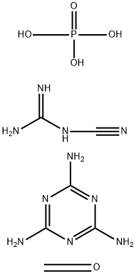 Phosphoric acid, polymer with cyanoguanidine, formaldehyde and 1,3,5-triazine-2,4,6-triamine分子式结构图