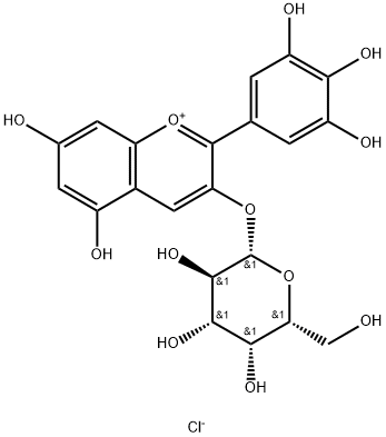 氯化飞燕草素半乳糖苷分子式结构图