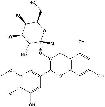 氯化矮牵牛素半乳糖苷分子式结构图