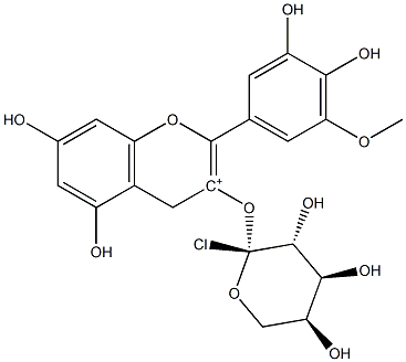 矮牵牛素阿拉伯糖苷分子式结构图