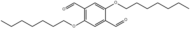 2,5-二庚氧基-1,4-对苯二甲醛分子式结构图