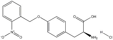 O-(2-硝基苄基)-L-酪氨酸盐酸盐分子式结构图