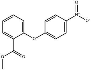 2-(4-硝基苯氧基)苯甲酸甲酯分子式结构图