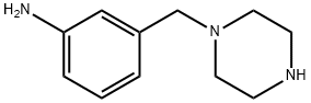 Benzenamine, 3-(1-piperazinylmethyl)- (9CI)分子式结构图