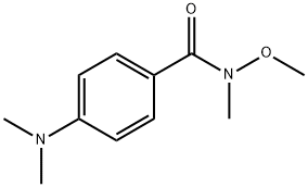 N-甲氧基-N-甲基-4-二甲胺基苯甲酰胺分子式结构图