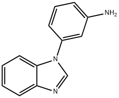 3-(1H-苯并[D]咪唑基-1-基)苯胺分子式结构图