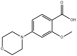 2-甲氧基-4-吗啉代苯甲酸分子式结构图